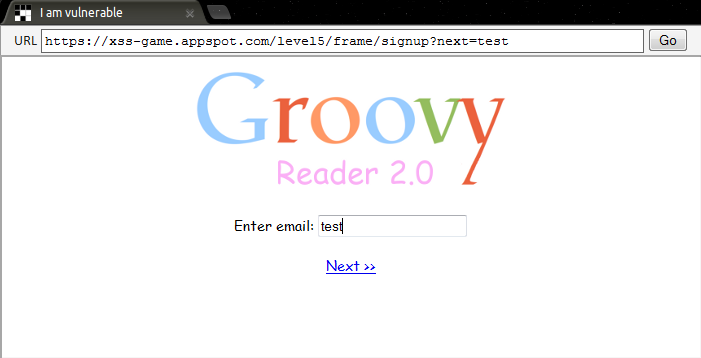 Google XSS - Level 5 Test 2