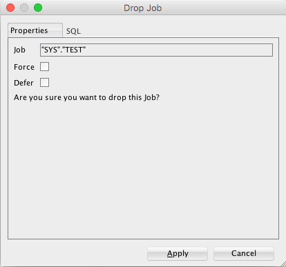 Oracle Command Execution - Drop Job