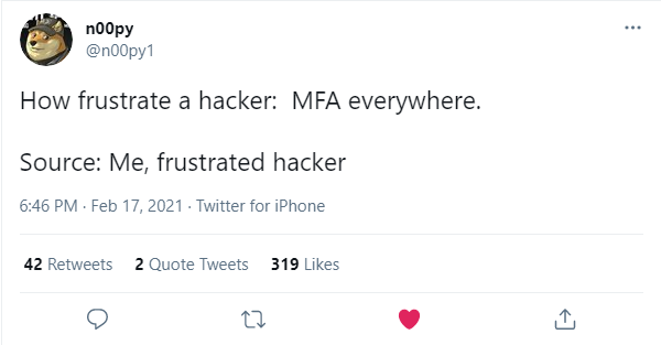 Two Factor Authentication - Frustrating hackers