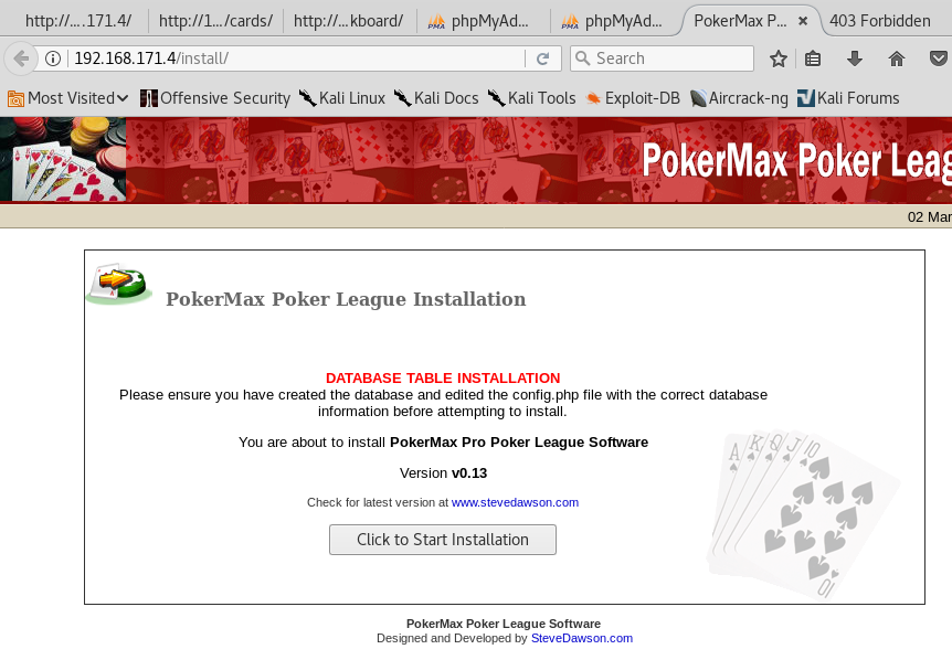 Casino Royale VulnHub - PokerMax