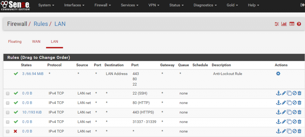 Egressbuster - Firewall rules