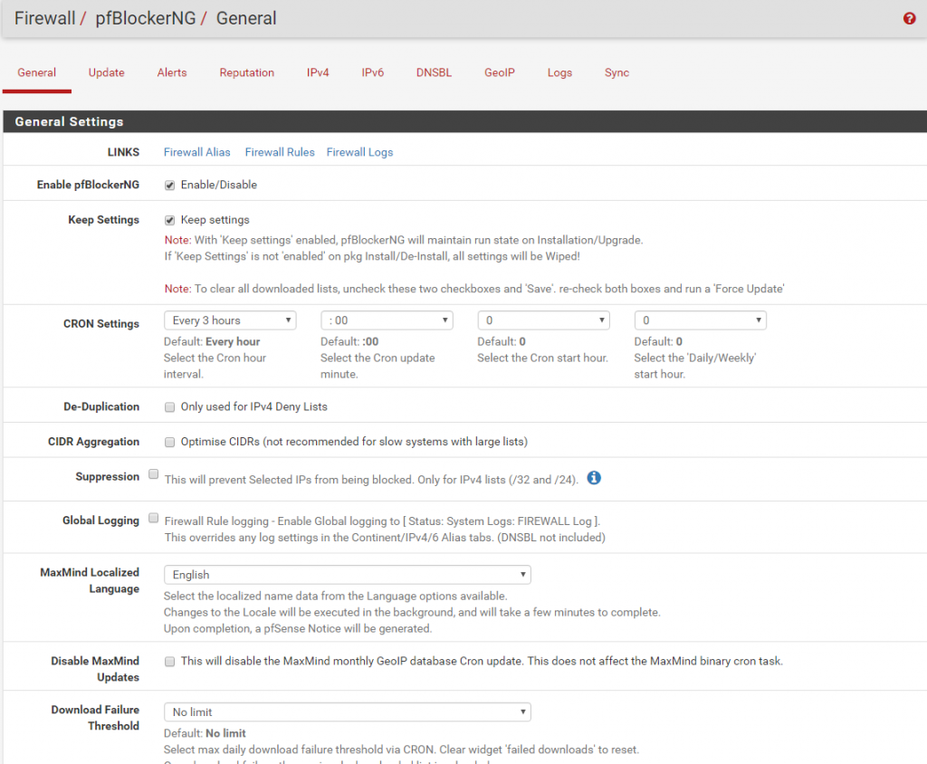 pfSense DNSBL - pfBlockerNG