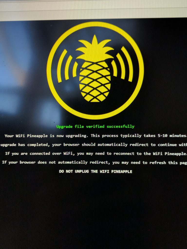 Pineapple Nano Setup - Firmware Upgrade