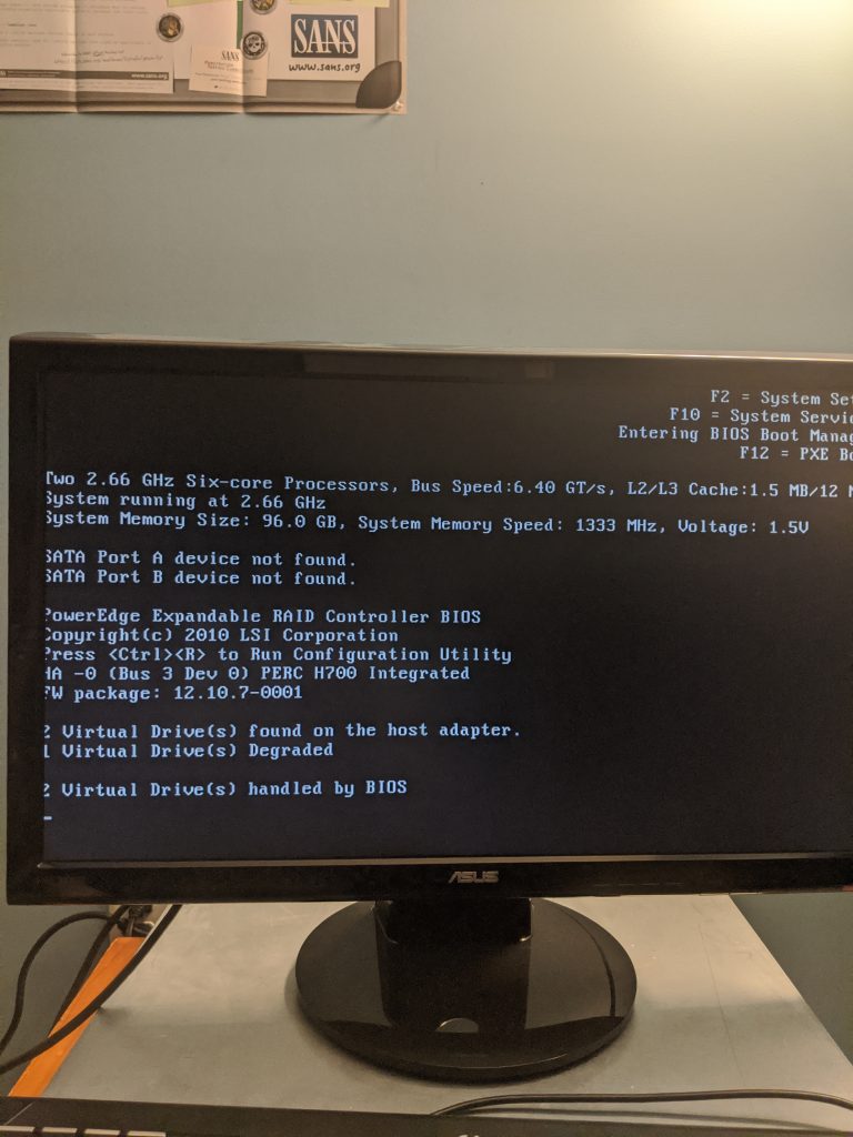 First boot specs