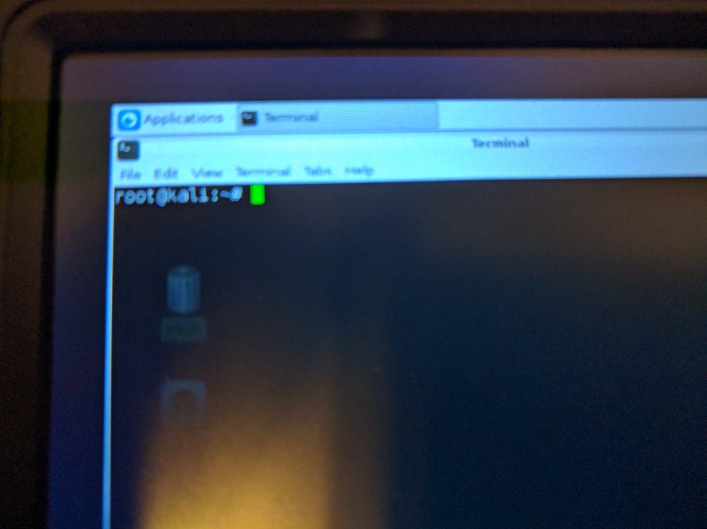 Raspberry Pi Kali - Terminal