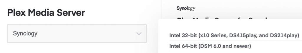 plex media server synology
