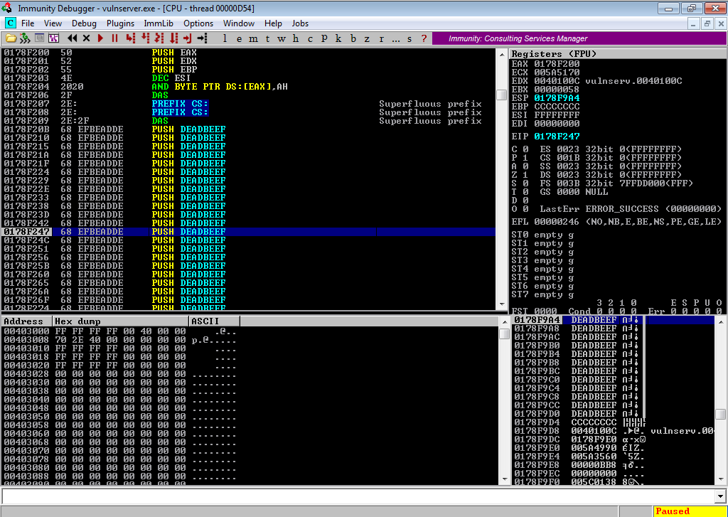 Three Byte Overwrite - DEADBEEF